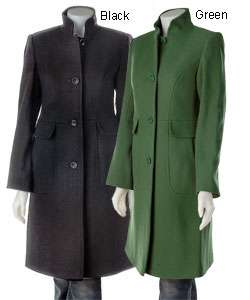 DKNY Long Coat with Stand up Collar  