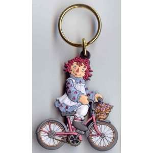  Raggedy Ann on Bike Key Chain