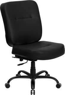 BIG TALL LEATHER COMPUTER DESK TASK OFFICE CHAIR WITH 500 lbs. WEIGHT 