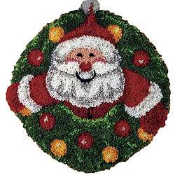 Wonderart Santa Wreath Latch Hook Kit  