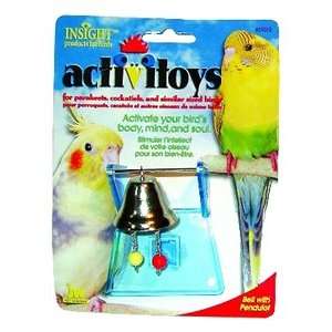   Insight Bell With Pendulot Small Bird Toy Assort Colors