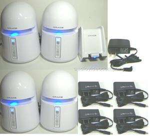 Wireless Speaker System with 4 Speakers, Indoor Outdoor, Portable, AC 