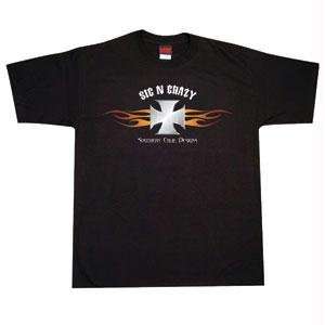 Mens, S/S T Shirt, Hologram Cross, Black, XL Sports 