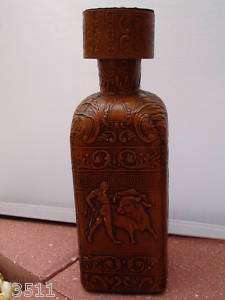 VINTAGE COLLECTION SPANISH LEATHER WHISKY BOTTLE  