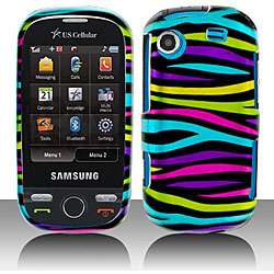 Rainbow Zebra Samsung Messager Touch Protector Case  