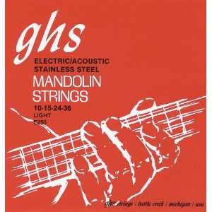  GHS E250 Stainless Mandolin Strings Musical Instruments
