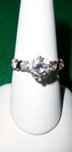 Avon Sterling Silver .925 Cubic Zirconia Solitaire Ring  