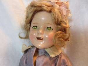 VINTAGE 1930ish 15 INCH COMPOSITION SHIRLEY TEMPLE DOLL  