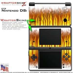  Nintendo DSi Skin Fire on White WraptorSkinz Skins (DSi 