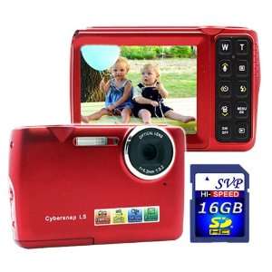 Inches LCD Face Detection + Smile Shutter Mode Red Digital Camera 