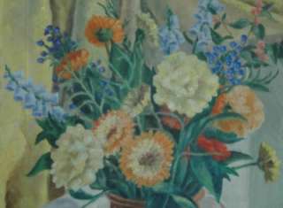 1941 Oil on Canvas Still Life by Listed Donald C Brown  