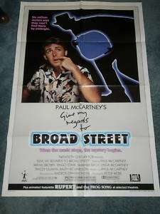 GIVE MY REGARDS TO BROAD STREET(1984)PAUL McCARTNEY O/S  