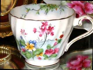 AYNSLEY HAND PAINTED FLORAL Orphan TEA CUP ONLY and NO saucer  