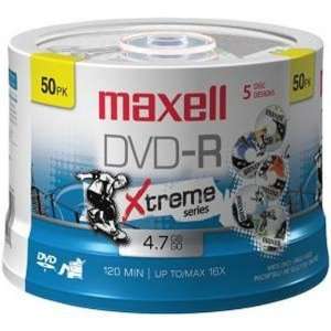  Maxell DVD R 4.7GB Xtrem Sports 16X 50 Spindle 