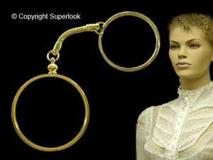 KEY RING Gold Plated Coin Bezel Chain US 25 ¢ QUARTER  