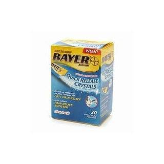  Bayer 20 Pack Quick Release Crystals Pain Relief Asprin 