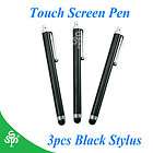 3pcs Black Stylus Touch Screen Pen For Apple IPhone 3G 3GS 4S 4 S 4G 
