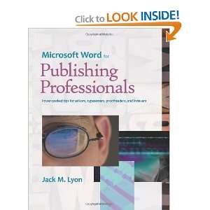  Microsoft Word for Publishing Professionals [Paperback 