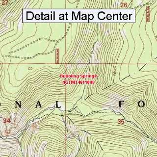USGS Topographic Quadrangle Map   Bubbling Springs, Montana (Folded 