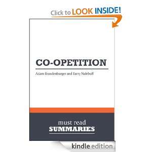 Summary Co Opetition   Adam Brandenburger and Barry Nalebuff Must 