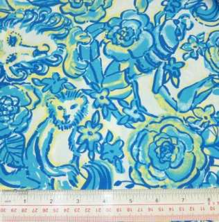Lilly Pulitzer WHITE WHATS YOUR SIGN Fabric 2 Yards FS  