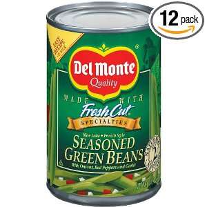 Del Monte French Style Seasoned Green Beans, 14.5 Ounce Cans (Pack of 