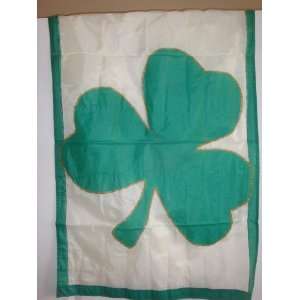   Celebrate St. Patricks Day 3 Leaf Clover Lucky Flag 