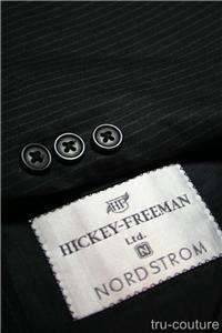 Distinctive Hickey Freeman Black Pinstripe Blazer sz.46  