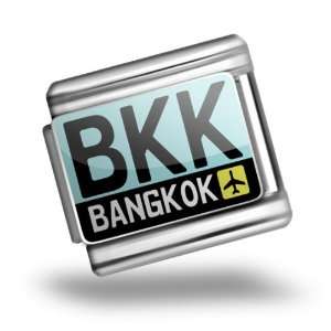   code BKK / Bangkok country Thailand. Bracelet Link Italian Charms