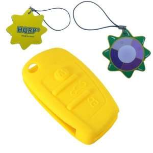 HQRP Yellow Folding Flip Key Case FOB Shell Remote Protective Cover 