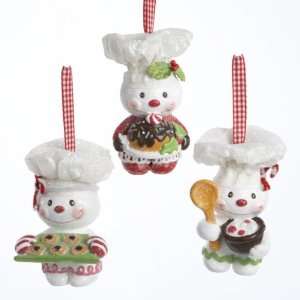  Pack of 6 Gingerbread Kisses Snowman Chef Christmas 