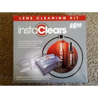 InstaClears Glasses and Lens Cleaning Kit (Towelettes, Liquid Cleaner 