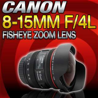 Canon EF 8 15mm f/4L Fisheye USM Fisheye Ultra Wide Zoom Lens 