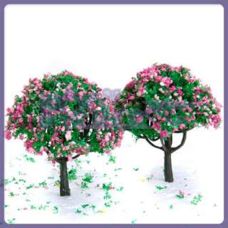 20PC FRUIT FLOWER Model TREES Garden Park Scene Layout  