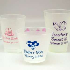  Personalized Frosted Plastic Birthday Cups Health 