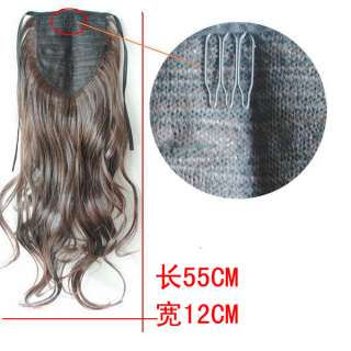 Long Wavy Ponytail Pony lovely Hair piece Extensions F30  