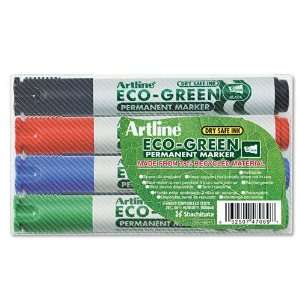   Artline® Artline ECO Green Permanent Marker, 4/pack