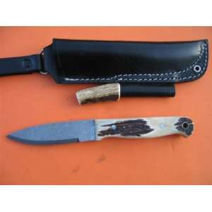   Handled Damascus Bushcraft Knife 