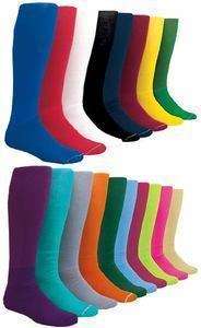 NEW 12 Pair Solid Baseball Socks in Your Color/Size  