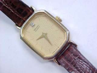   Womens SEIKO Gold Tone Diamond Quartz Dress Watch 1400 5319 R  