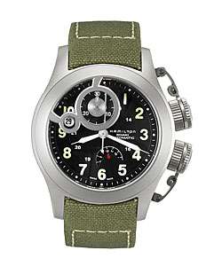 Hamilton Khaki Navy Frogman Canvas Strap Watch  