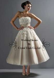   Bridesmaid Dress Evening Formal Prom Party Dress Custom Size Applique