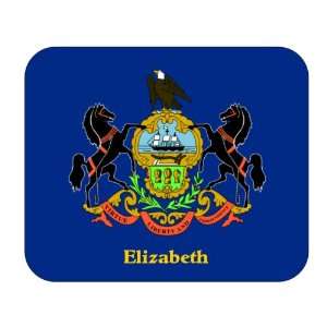  US State Flag   Elizabeth, Pennsylvania (PA) Mouse Pad 