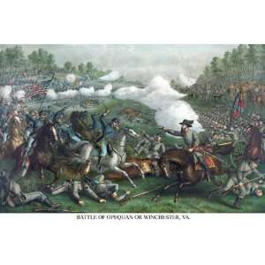  Battle of Winchester or Opequon 12X18 Canvas