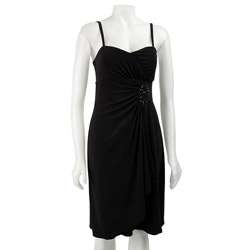 Scarlett Nite Womens Black Embellished Knit Dress  