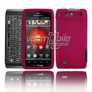 VMG Motorola Droid 4 4th Gen Hard Case Cover 2 Item Combo   PINK Hard 