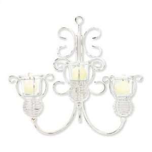  Distressed Scrollwork Candleholder