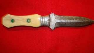CUSTOM MADE 500 LAYER DAMASCUS BLADE KNIFE W/ CUSTOM SHEATH  