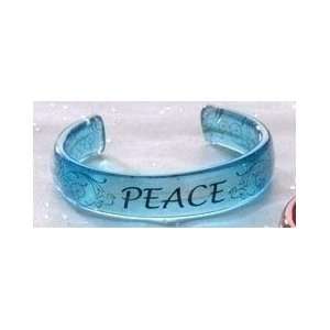  Roman 61176 7 Blue Glass Bangle Peace 