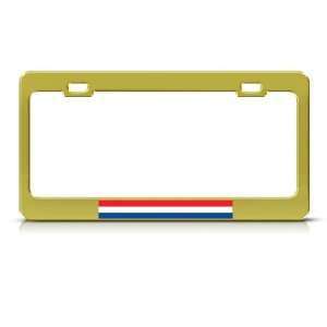 Holland Netherlands Flag Country Metal License Plate Frame 